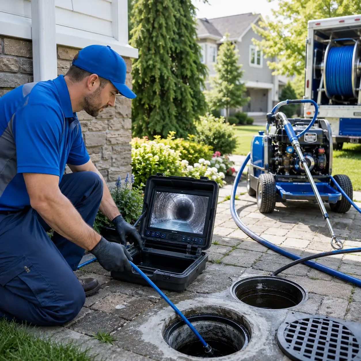 Outdoor drain cleaning professionals serving North Anson, ME
